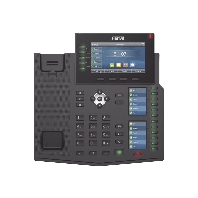 Fanvil X6U 6 line Ultra-Elegant Gigabit Triple Color Screen Phone,60 DSS - Image 3
